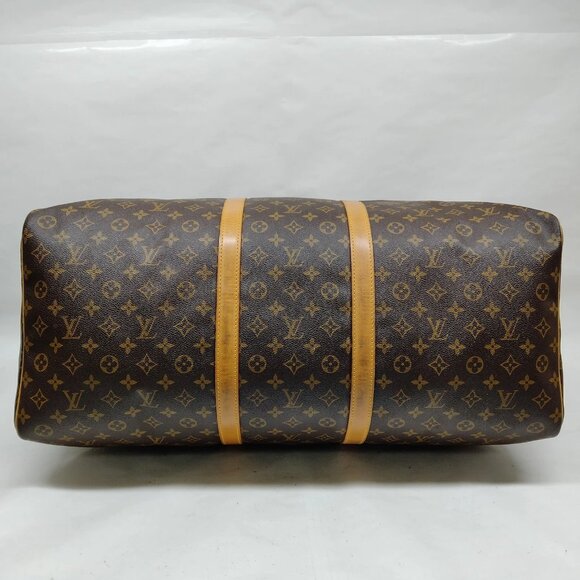 Authentic Louis Vuitton LV Boston Bag Keepall 60 Brown Monogram mn468-120825 - Picture 5 of 9